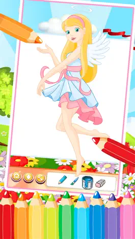 Game screenshot the little princess my coloring painting pages - free learning book cool games for the kids girls apk