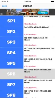 elm327 obd info iPhone Captures Décran 4