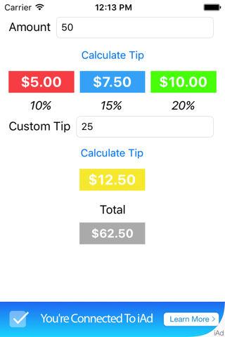 Tip Calculator - Kyle Dampier screenshot 3