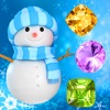 Snowman Games and Christmas Puzzles - Match snow and frozen jewel for this holiday countdown