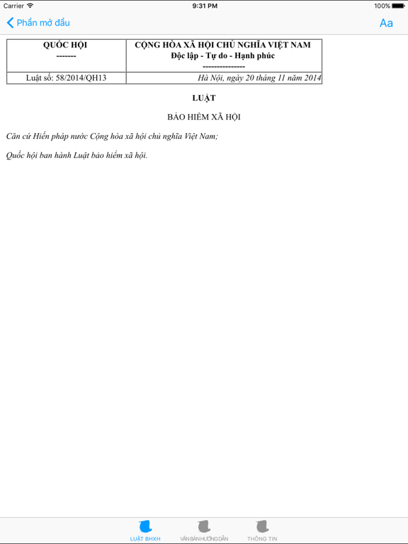 Screenshot #5 pour Luật Bảo Hiểm Xã Hội Năm 2014