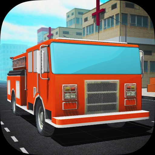 Fire Truck Traffic Rush 3D Icon