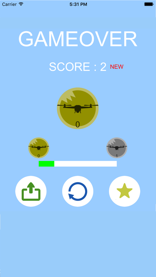 #3. Drone simulator〜avoid game (iOS) Podle: NAKAYUBI CORPORATION