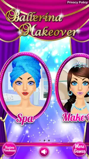 Ballerina Makeover - Makeup, Dressup & Girl Games screenshot 2