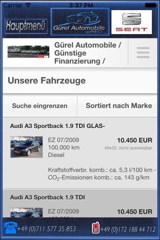 Gürel Automobile Mettingen screenshot 4