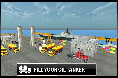 Transport Oil 3D - Cruise Cargo Ship and Truck Simulator screenshot 4