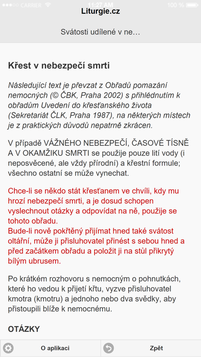 Screenshot #3 pour LiturgieCz