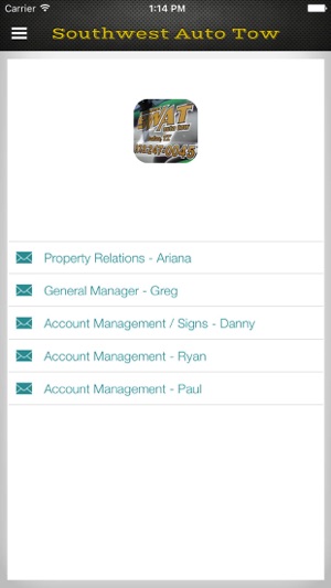 SWAT App - Southwest Auto Tow