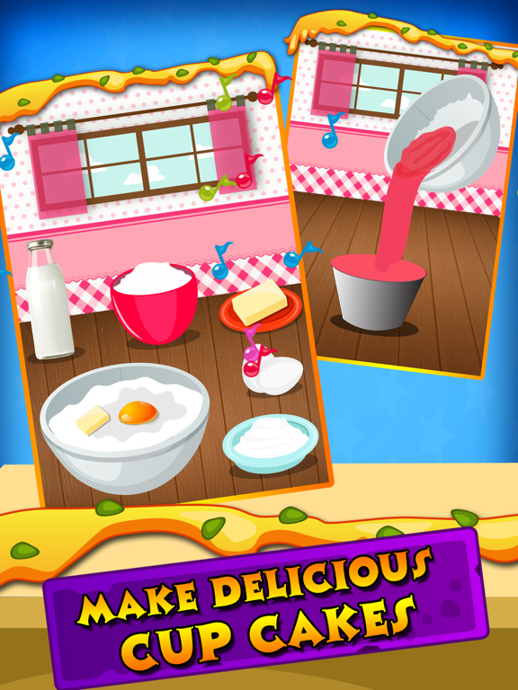 Cupcake Maker - Fun Free cooking recipe game for kids,girls,boys,teens & family iPad screenshot