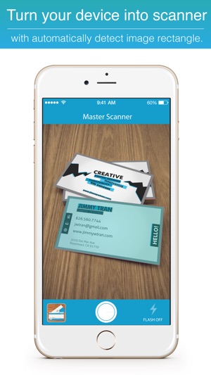 Master Scanner : 名片掃描、掃描文檔、收據、傳真、費用票據和白板