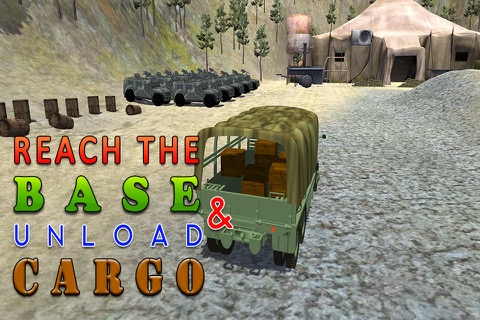 陸軍貨物トラックシミュレータ - この運転シミュレーションゲームで軍のキャンプに食糧供給を配信のおすすめ画像1