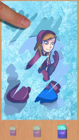 Game screenshot Scratch and paint the ice princesses: game for girls to paint and color apk