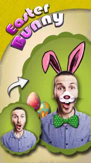 easter bunny yourself - holiday photo sticker blender with cute bunnies & eggs iphone screenshot 2