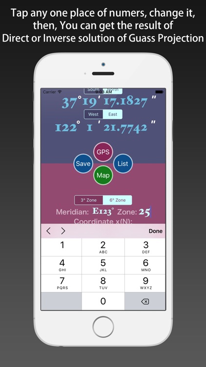 Gauss Projector - Gauss-Kruger Projection screenshot-3