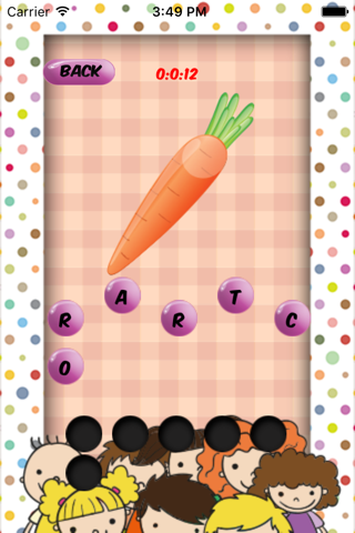 Spell Checker Puzzle Game - Vegetable Theme screenshot 4