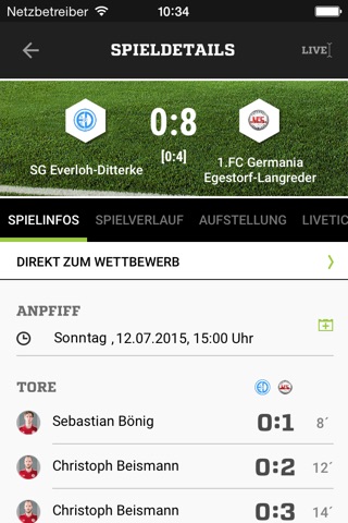 FUSSBALL.DE screenshot 2