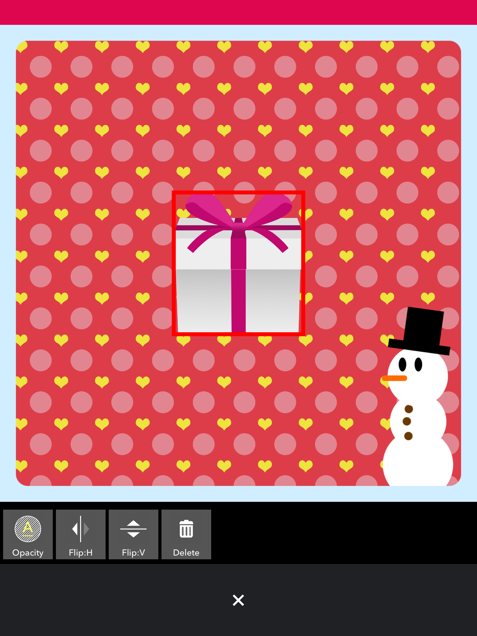 Collage Image with Cute Sticker and Frame - Fragment