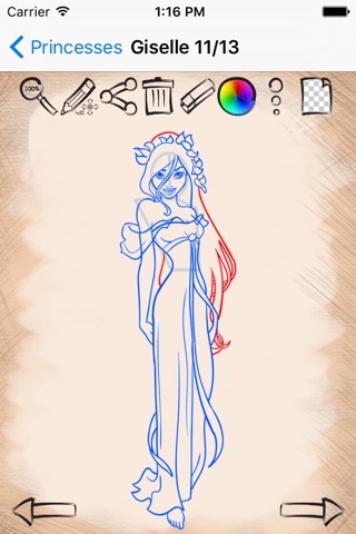 Drawing Fairy Princess screenshot 3