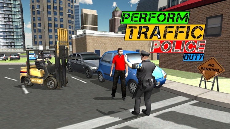 Police Car Lifter Simulator 3D – Drive cops vehicle to lift wrongly parked cars screenshot-3