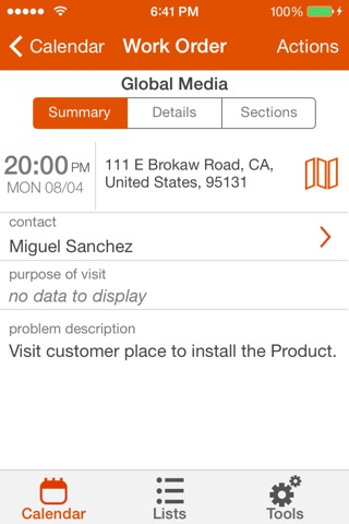 ServiceMax Summer 15 for iPhone screenshot 2