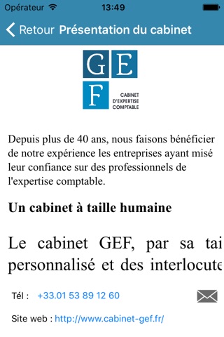 Cabinet GEF screenshot 2