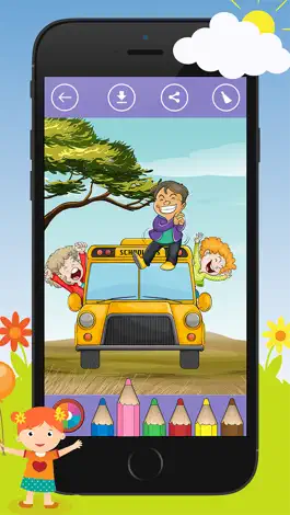 Game screenshot Coloring Book of Cars for Children: Racing car, bus, truck, vehicle, ... mod apk
