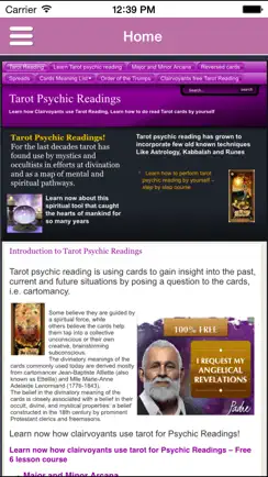 Tarot Reading Free course – Psych Clairvoyant Oracle iPhone image 2