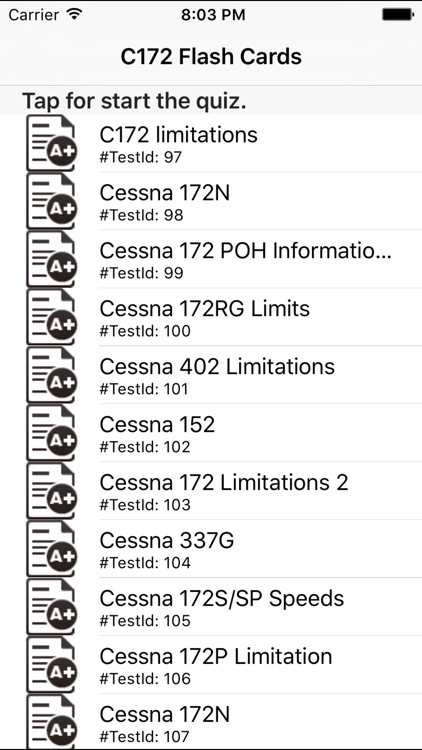 C172 Flash Cards & Limitations for PPL Students and Private Pilots