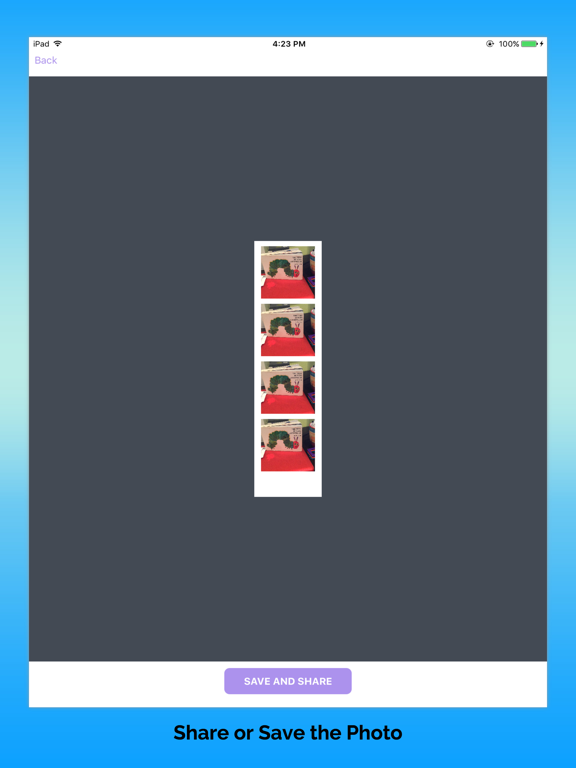 Photo Booth Camera Free for Social Sharing iPad screenshot