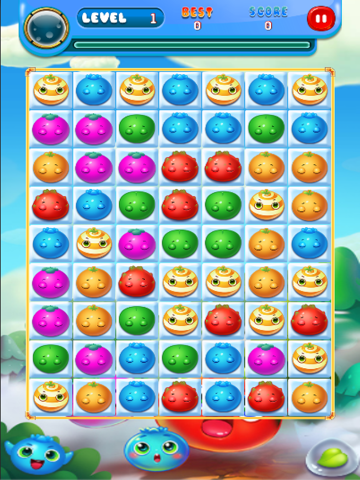 Fruit Splash Garden Bump Family : Match 3 Mania Pop Game iPad screenshot