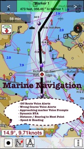 Marine Navigation - Lake Depth Maps - USA - Offline Gps Nautical Charts for Fishing, Sailing and Boating screenshot #1 for iPhone