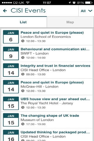 CISI Events screenshot 2