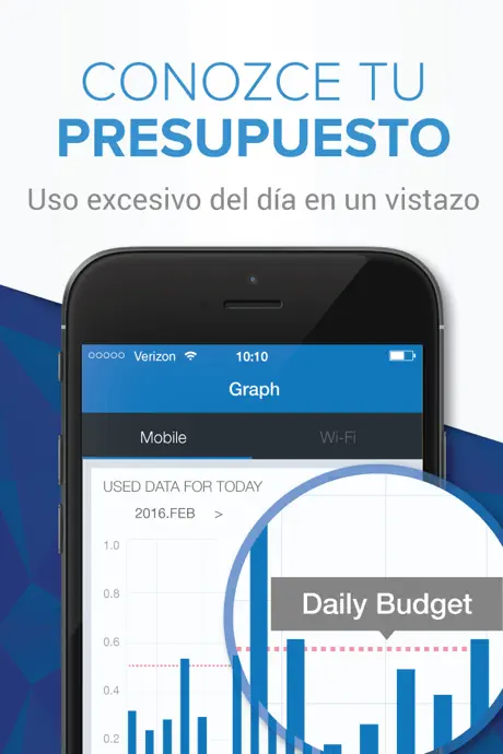Data Manager - Track Usage of Móvil/Wi-Fi Plan with Datos Admini