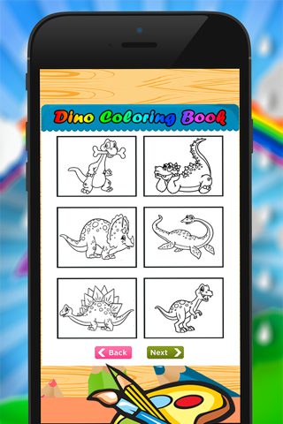 Kids Dinosaur Coloring Book - Drawing Painting Dino Games screenshot 3