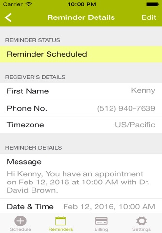 Zenefic - SMS & Voice Call Reminders and Appointment Scheduling App screenshot 3