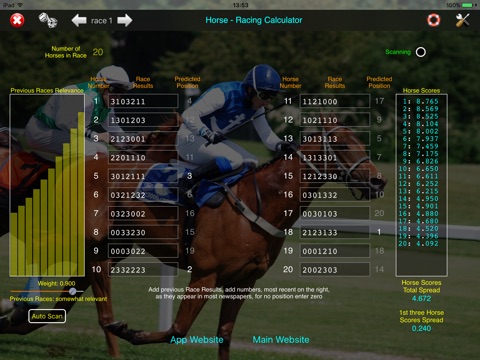 Horse - Racing Calculator screenshot 2