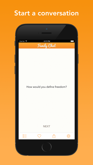 Family Chat - Conversation Topics for Families Screenshot