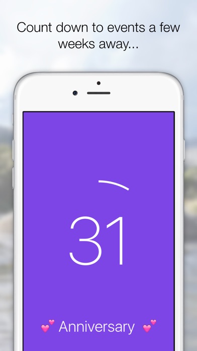 Screenshot #1 pour Soon – Simple Daily Countdowns