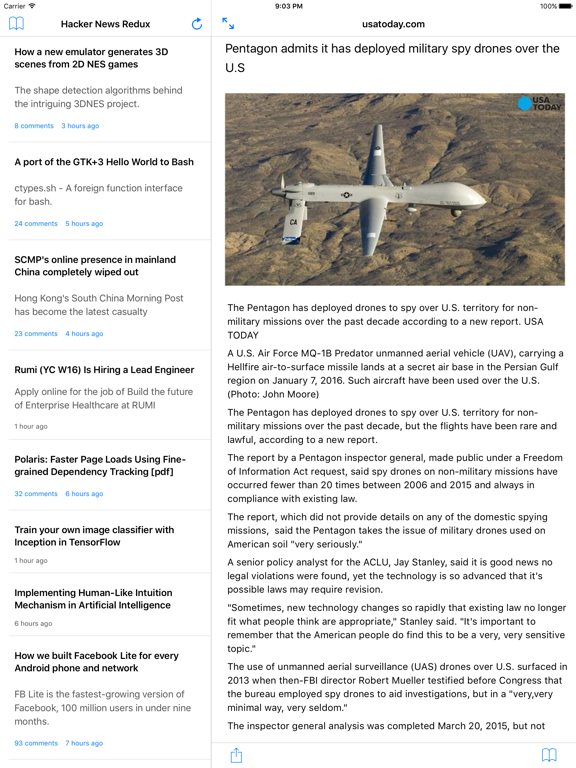 Screenshot #4 pour Hacker News Redux