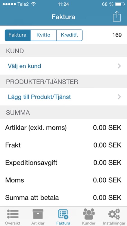 Faktura - Mobilfakturera - Fakturera Enklare