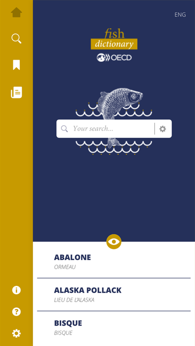 Screenshot #1 pour OECD Fish Dictionary