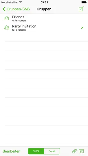 Screenshot von Gruppen-SMS auf dem iPhone 1