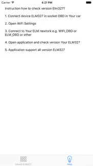 elm327 wifi check version iPhone Captures Décran 2
