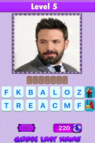 Top Celebrity Quiz Photo Trivia -guess famous tv & movie pop star icons last name screenshot 4