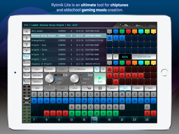 Rytmik Lite Chiptune Synthesizer