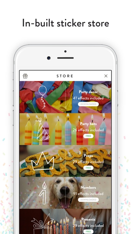 Birthday Stickers - Frames, Balloons and Party Decor Photo Overlays screenshot-3