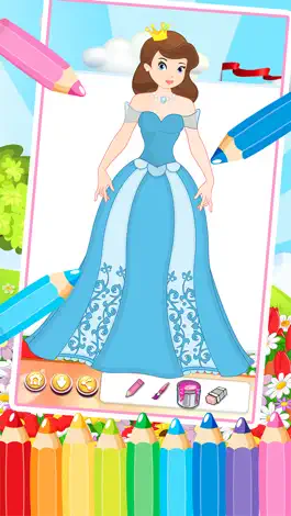 Game screenshot the little princess my coloring painting pages - free learning book cool games for the kids girls hack