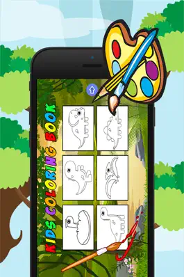 Game screenshot Динозавр Раскраска для малыша игр apk