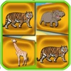 Wild Animals Memory Match Cards