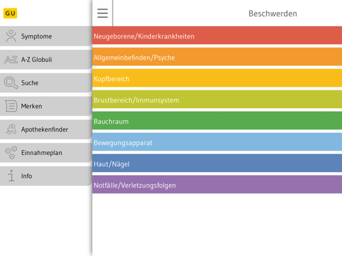 Screenshot #5 pour Homöopathie für Kinder - 130 Globuli für über 400 Beschwerden